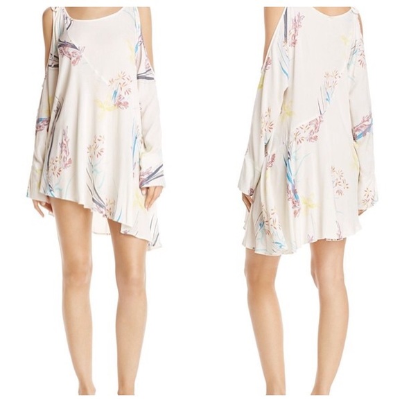 FREE PEOPLE Clear Skies Cute Dress Cold Shoulder - Picture 2 of 8